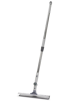 Швабра для окон со скребком телескоп 30х9/90-130см бело-серый металл/пластик_ST 000000000001228747