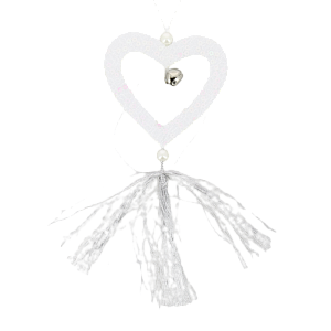 Декоративное украшение Звёздочка/Елочка/Сердечко 16см DARLENS кисточка 000000000001209885