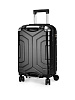 Чемодан на колесах S (36х22х55см) соты черный PC