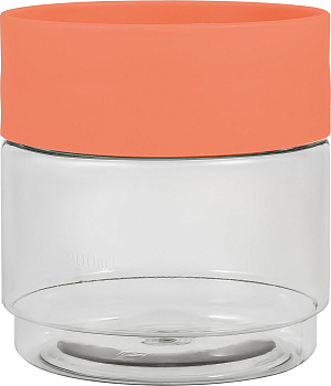 Банка для сыпучих продуктов Plast Team STOCKHOLM 0,5л коралловый 92х92х100мм PT1160КОРАЛ-24 000000000001201361