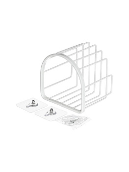 Держатель для туалетной бумаги 13,7x13x10,5см DE'NASTIA белый алюминий 000000000001227448