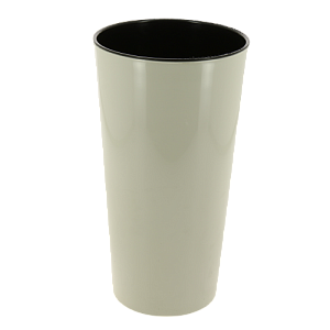 Кашпо для цветов 3л h260мм D140мм GARDENPLAST КАМЕЛИЯ со вставкой светло-серый пластик 000000000001207375