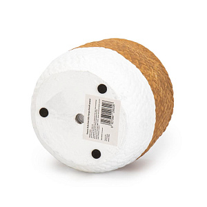 Кашпо 13,5х11см 0,85л Натура белый цемент 000000000001225861