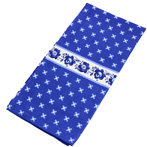 Полотенце кухонное Гжель Клюква, 70?50 см, рогожка 000000000001148905