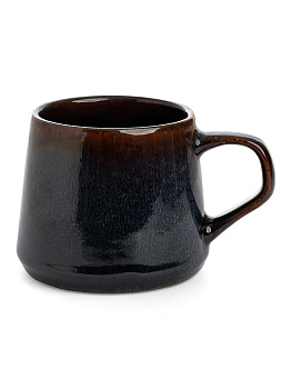 Кружка 300мл LUCKY Конус малый тёмно-синий керамика 000000000001220281