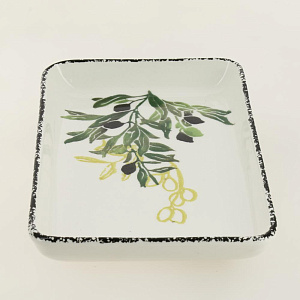 Блюдо сервировочное 23см CERA TALE Оливки глазурованная керамика 000000000001207963