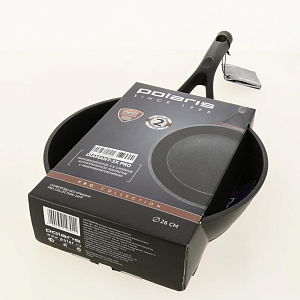 Сковорода 26см POLARIS PRO collection-26FP глубокая алюминий 000000000001208155