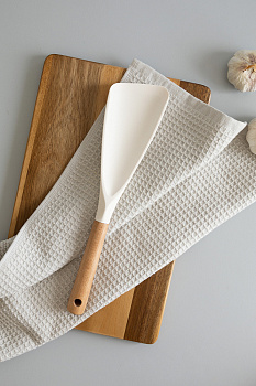 Ложка для мультиварки29x7смDE'NASTIAдеревянная ручка молочный бук/силикон/нейлон 000000000001228987