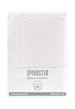 Пододеяльник 200x220см DE'NASTIA белый бязь жатый xлопок-100% 000000000001215210
