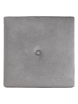 Пуфик складной 38х38х38см куб светло-серый велюр 000000000001226411