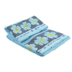 Набор полотенец Фиори Onda Blu, 40x60 см, 60x110 см, 2 шт. 000000000001123547