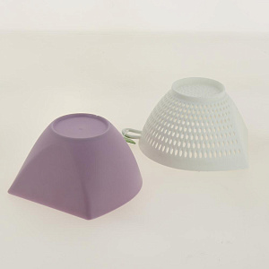 Дуршлаг с миской Дабл. Изготовлено из пластмассы (полипропилен). Размеры: дуршлаг - 14х13,5х8 см, миска – 14х13,5х7см, емкость 500мл 000000000001192436