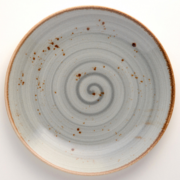 Набор столовой посуды 24 предмета TULU PORSELEN Deniz (тарелки:обеденная 26см-6шт,суповая 21см-6шт,десертная 21см-6шт,салатник 16см-6шт) GRAY фарфор 000000000001210099