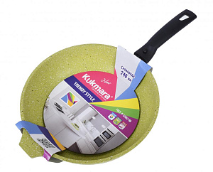 Сковорода 24см KUKMARA Trendy style съемная ручка антипригарное покрытие lime алюминий 000000000001209103