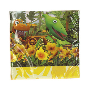 Бумажные салфетки 3-х слойные Динозавры Pap Star, 33?33 см, 20 шт. 000000000001142490