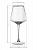 Бокал для вина 400мл LUCKY Ледяной серый с золотой каймой стекло 000000000001210471