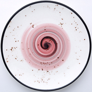 Тарелка обеденная 25см TULU PORSELEN Galaxy milky/bordeaux фарфор 000000000001212278