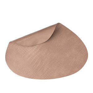 Салфетка сервировочная 45х36см DE'NASTIA Крокодил Камень розовый искусственная кожа ПВХ 000000000001214092