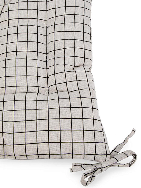 Подушка на стул 38х38см LUCKY Клетка полиэстер/хлопок 000000000001228242