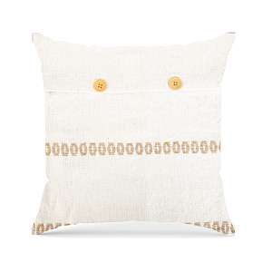 Наволочка декоративная 40х40см LUCKY ETNIC SGTH-1238 узор/полоска бежевый экрю хлопок 100% 000000000001218042