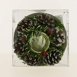 Подсвечник новогодний 12см R010590 000000000001191501