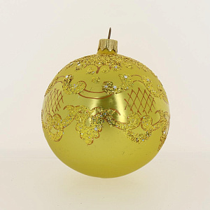 Декоративное украшение 10см Шар 5 БИРЮСИНКА Торжество стекло 000000000001075078