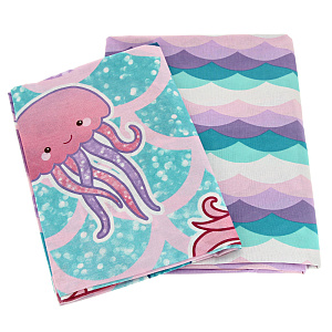 Комплект постельного белья Русалки Непоседа, 1.5 спальный, поплин 000000000001171881