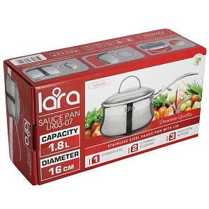 Сотейник Gracia Lara, 1.8л, нержавеющая сталь 000000000001134961