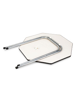 Столик 58х58х51см ST складной восьмиугольный железо/МДФ черный 000000000001227135