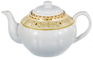 Набор чайный фарфор 13шт 6 чашек220мл+6блюдец+чайник1200мл подарочная упаковка МЕГРЕЦ GUTERWAHL 114-17048 000000000001193921