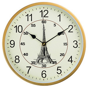 Часы настенные D25,8см La tour Eiffel круглые пластик 000000000001209208