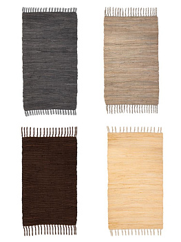 Коврик универсальный 50х80см LUCKY тканный однотонный пастельный хлопок 000000000001225680