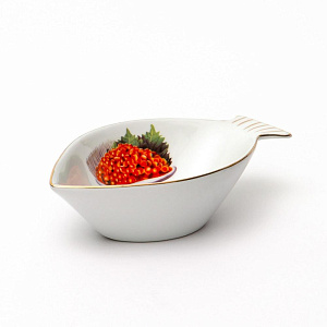 Икорница 4,8х9х17,5см GUTERWAHL Party Time Красная икра фарфор 000000000001197789