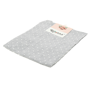 Фартук кухонный КЛЮКВА Горох на льне серый рогожка хлопок 000000000001207435