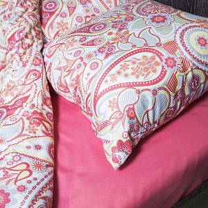 Комплект постельного белья 2спальный DE'NASTIA Восточные кружева микрофибра (70х70см-2шт) 100%Полиэстер C010403 000000000001118977