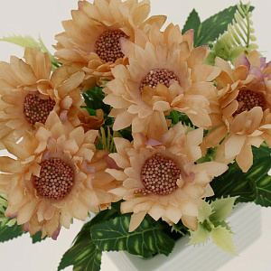 Цветок искусственный Хризантема 22см R010638 000000000001192379