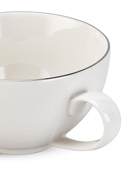 Набор чайный 8 предметов Классик с серебром подарочная упаковка фарфор 000000000001228341