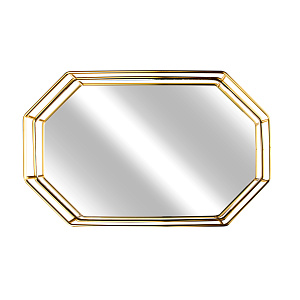 Поднос 24х38,5см восьмиугольный золото 000000000001216382
