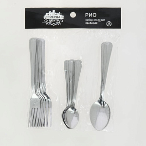 Набор столовых приборов 18 предметов ПОСУДА ЦЕНТР Рио 000000000001165187