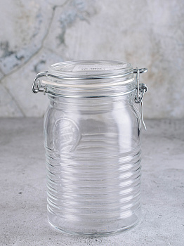 OFFICINA 1825 Банка для хранения 1л с зажимом BORMIOLI ROCCO стекло 000000000001206472