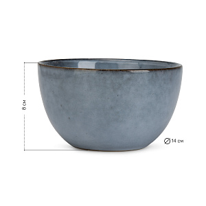 Салатник 14см в ассортименте керамика 000000000001220040