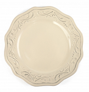 Тарелка обеденная 28см NINGBO Узор белая глазурованная керамика 000000000001217589