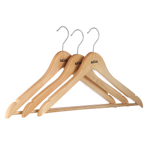Набор вешалок Matissa,  светлый, 44.5 см, дерево, 3 шт. 000000000001020873