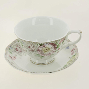 Набор чайный 12шт 250мл (6 чашек, 6 блюдец) BALSFORD МЭРИДИТ ПУ фарфор 000000000001206163