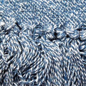 Плед 190х220см СОФТИ МЕЛАНЖ синий хлопок-100% 000000000001214654