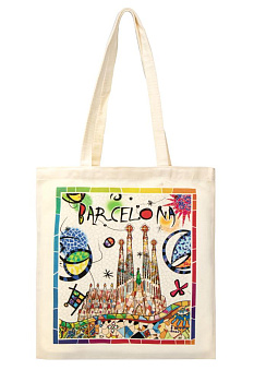 Сумка-шоппер 40х37см с принтом ST cotton 000000000001227180