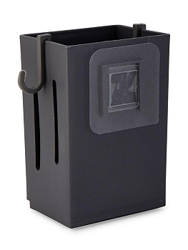 Подставка для столовых приборов 8,5х6х12,8см серый пластик 000000000001228328