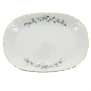 Блюдо овальное 29см CMIELOW 9706 blue фарфор 000000000001172839