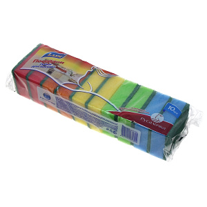 Набор губок для посуды Посейдон Люкс, 10 шт. 000000000001137453