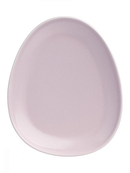 Тарелка десертная 18,5x15x2см DE'NASTIA Оливки-однотон плоская лавандовый фарфор 000000000001217750